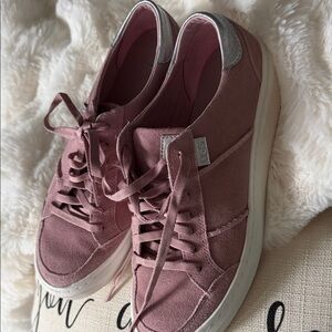 UGG Women's Mauve Suede Sneakers